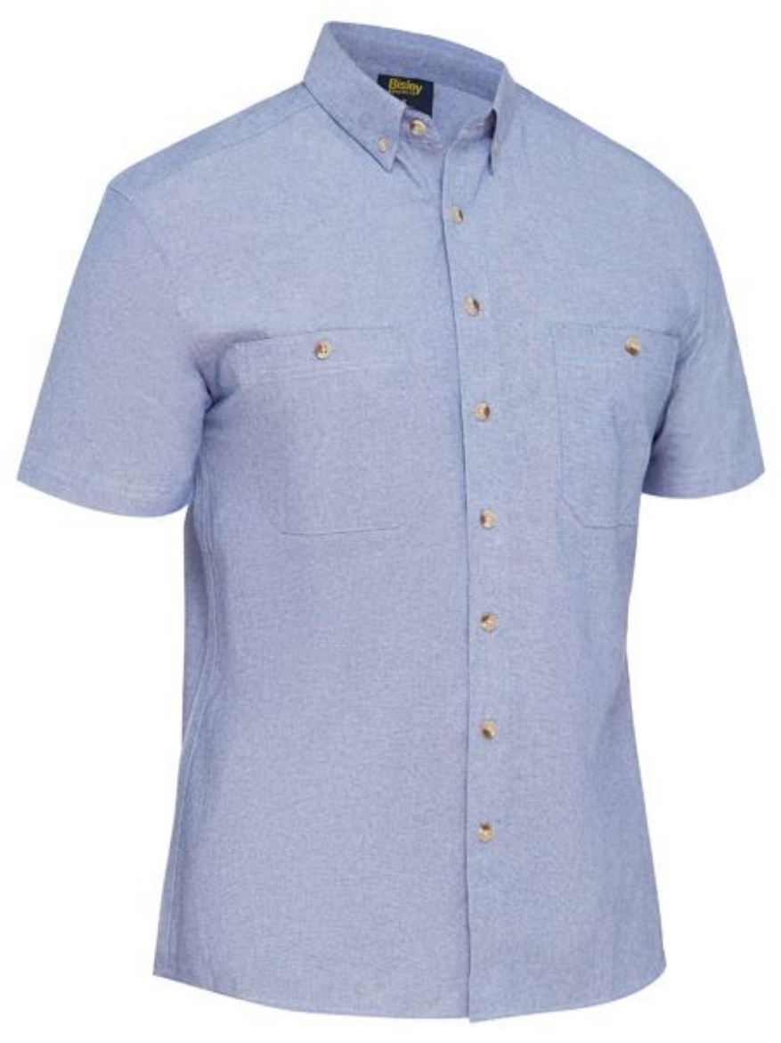 Picture of Bisley, Mens S/S Chambray Shirt