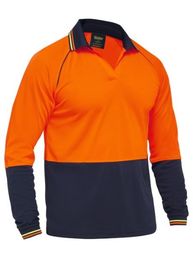 Picture of Bisley, V-Neck Poloshirt L/S