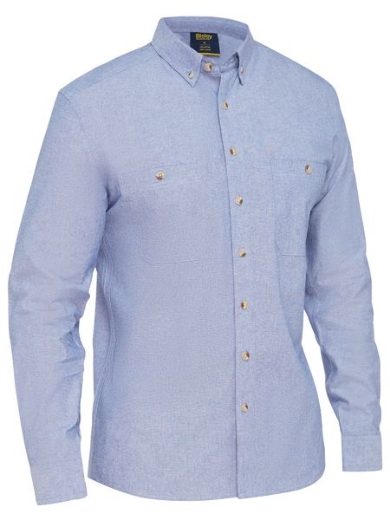 Picture of Bisley, Mens L/S Chambray Shirt