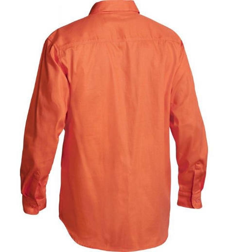 Picture of Bisley, Hi Vis Drill Shirt - Long Sleeve
