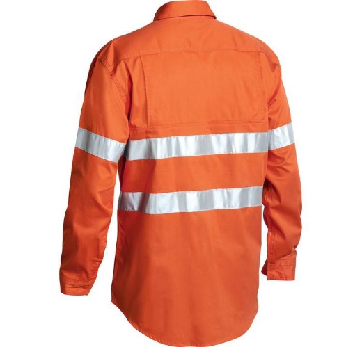 Picture of Bisley, Taped Hi Vis Cool Lightweight Drill Shirt