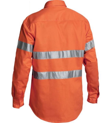 Picture of Bisley, Taped Hi Vis Closed Front  Drill Shirt