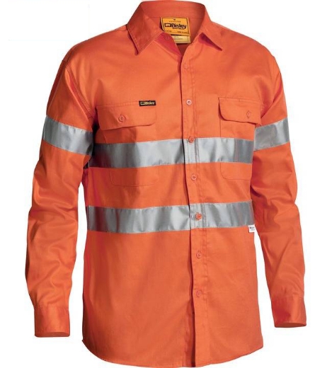 Picture of Bisley, Taped Hi Vis Drill Shirt