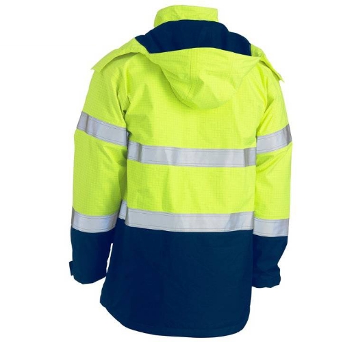 Picture of Bisley, Taped Hi Vis FR Wet Weather Shell Jacket