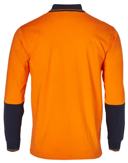 Picture of Winning Spirit, Hi-Vis Cotton L/S Safety Polo