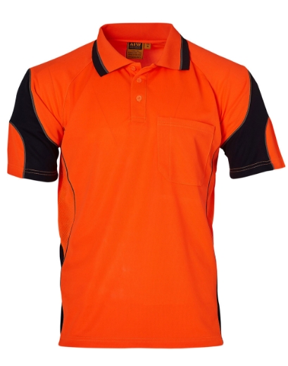 Picture of Winning Spirit, Unisex CoolDry Mini Waffle Safety Polo