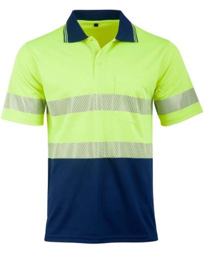 Picture of Winning Spirit, Unisex Cooldry Segmented Safety S/S Polo