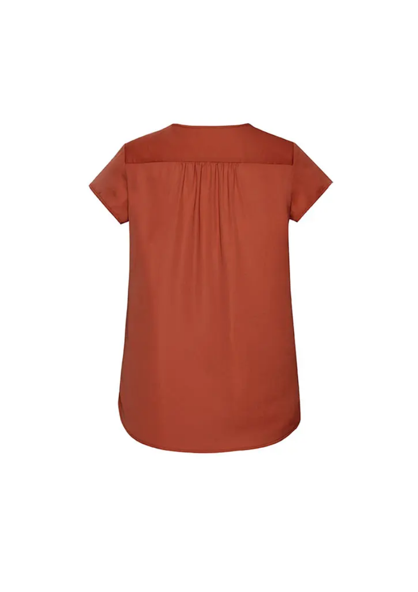 Picture of Biz Corporates, Kayla V-Neck Pleat Blouse