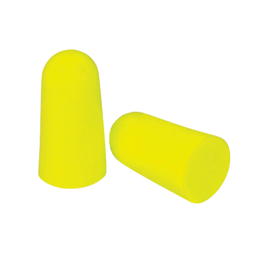Picture of Force360 Bullet Shaped Uncorded Earplug Bulk Pack (500pr Per Bag) Yellow Size One