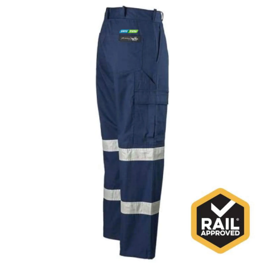 Picture of PMB2G, Womens, Premium Trouser, Ripstop Cargo, 3M Tape, Navy, Rail Spec