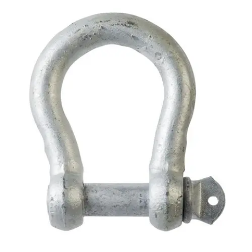 Picture of Beaver, Hot Dipped Galvanised Commercial Bow Shackles - Galvanised Size 5mm